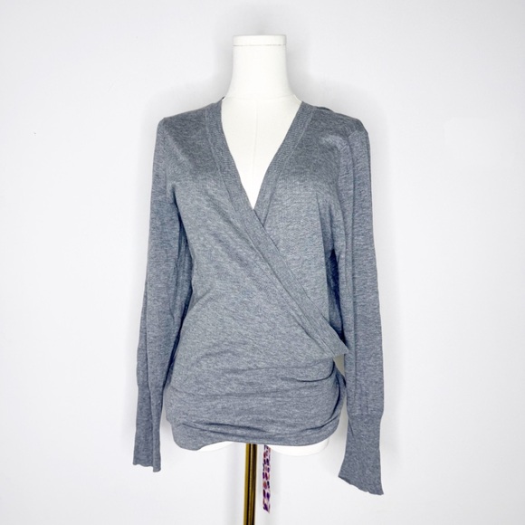 Marina Sport by Marina Rinaldi Gray Wrap Cardigan | Size Medium - Picture 1 of 6
